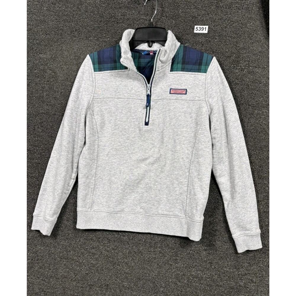 Vineyard Vines Gray and Blue Women's Shep Shirt